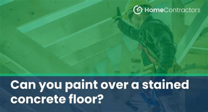 Can you paint over a stained concrete floor